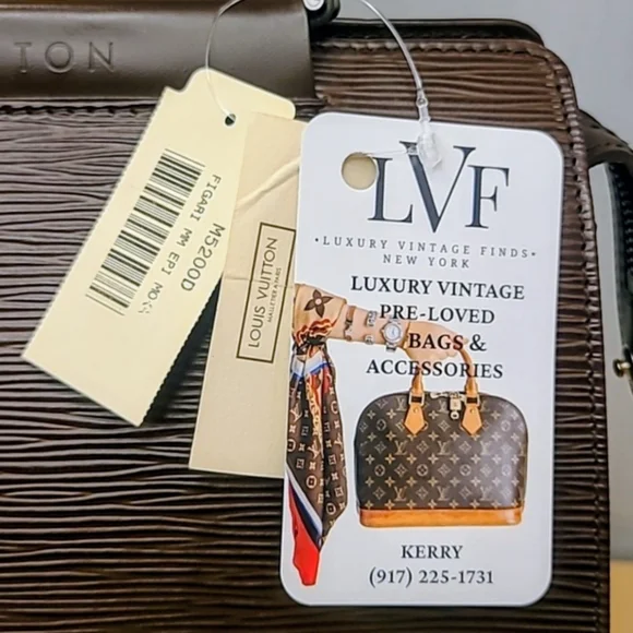 Louis Vuitton Vintage 2001 Figari MM EPI Bag       Moca/ Silver Hardware - Picture 8 of 8